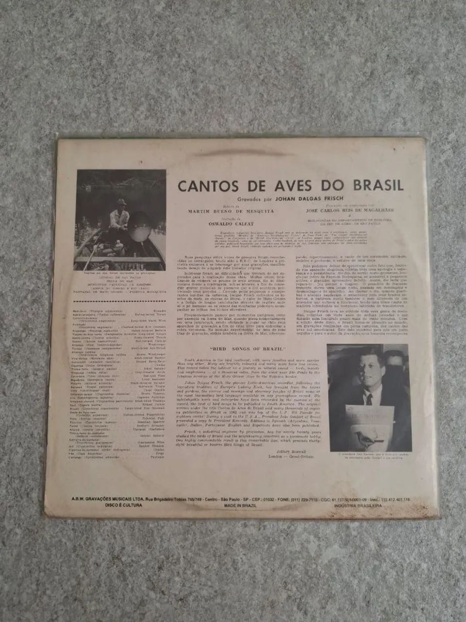 Lp vinil cantos de aves do Brasil johan dalgas frisch - Foto 2