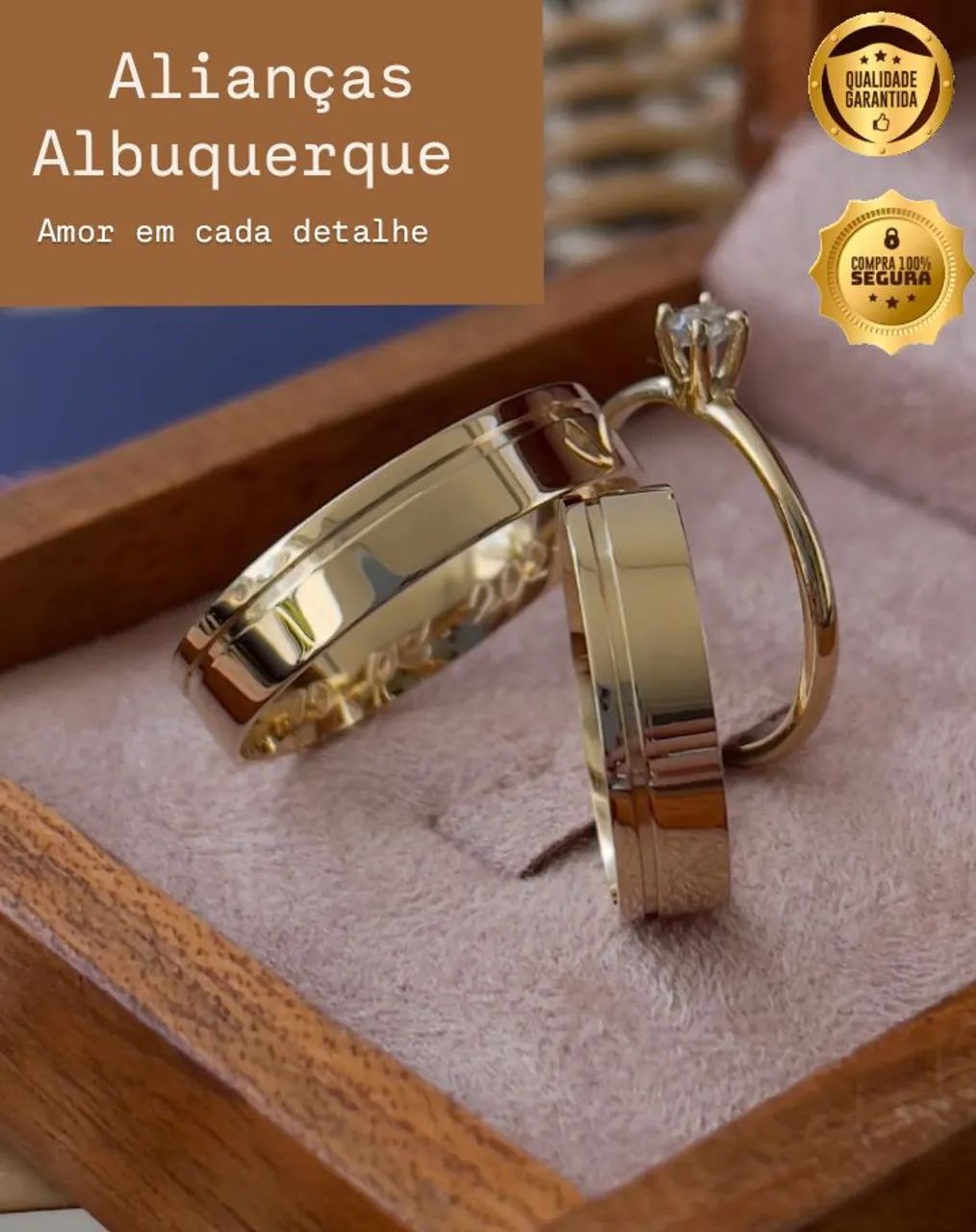 Alianças de Casamento Albuquerque - Amor em cada detalhe