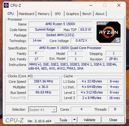 AMD Ryzen 5 1500X processador - Foto 2