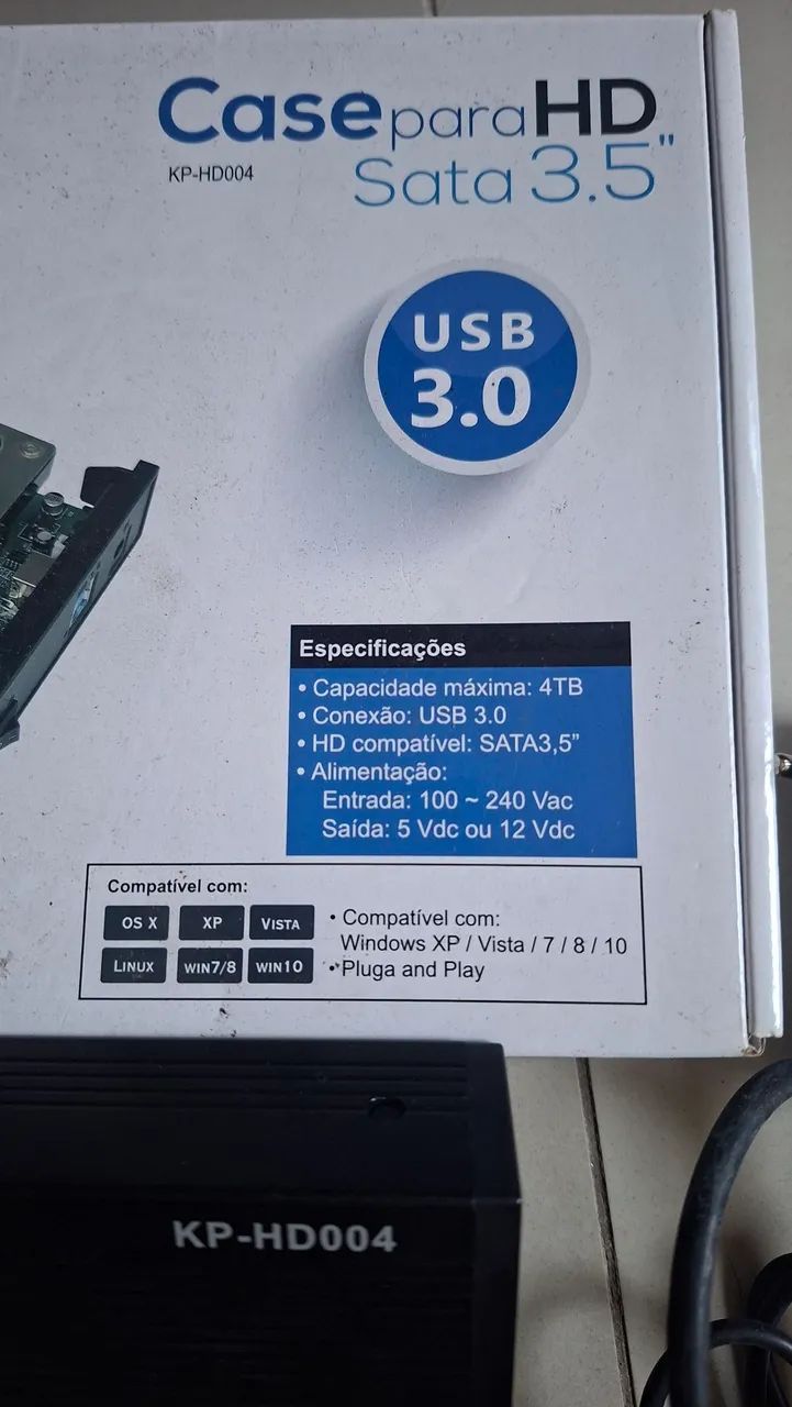 Case Knup para HD sata 3.5 USB 3.0