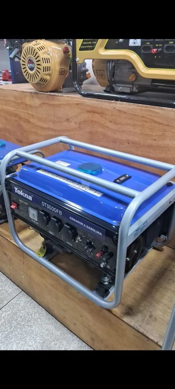GERADOR A GASOLINA 3.100W 127/220V 4T 3.1KVA P/MANUAL TEKNA - Foto 2
