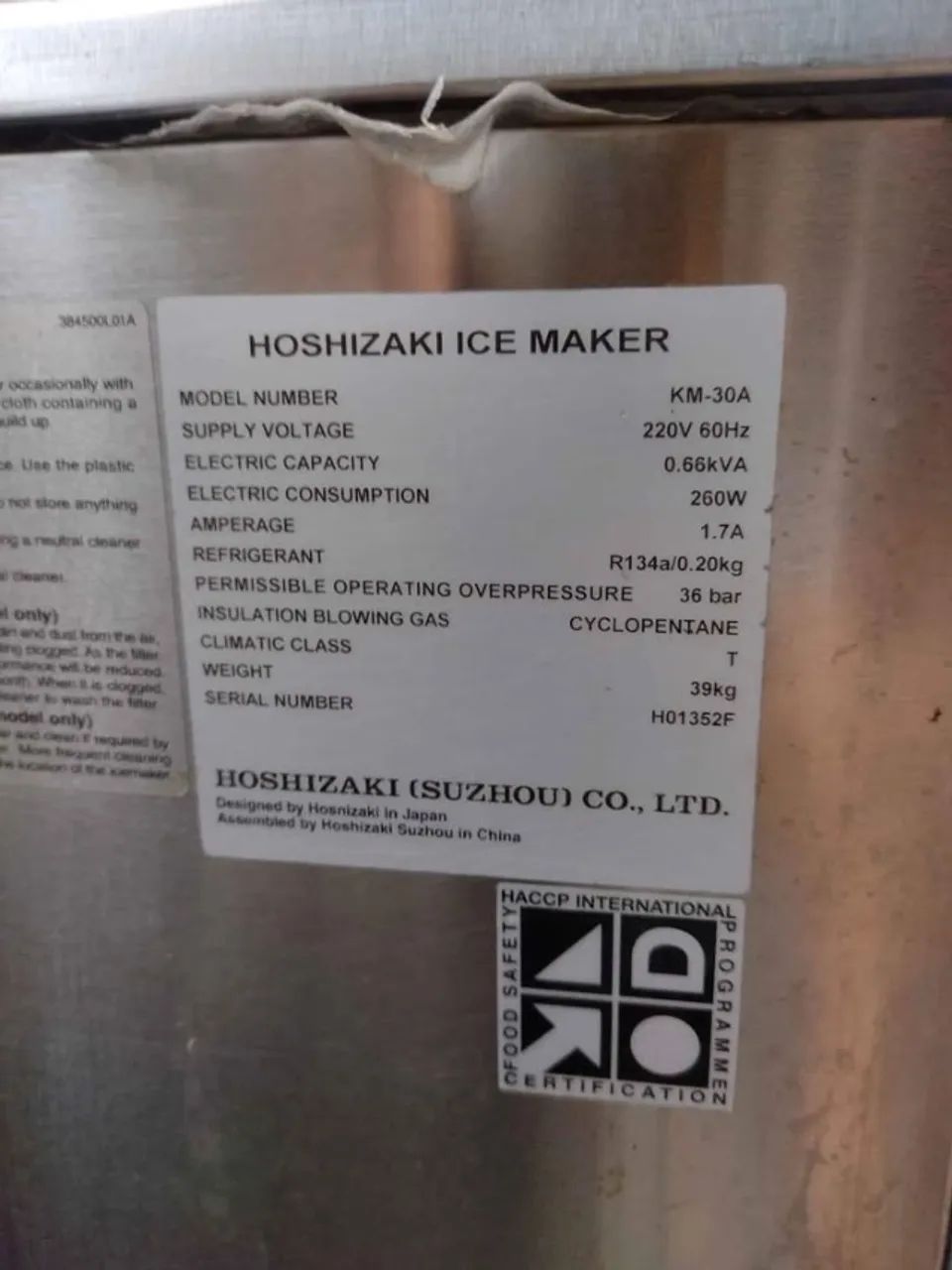 Maquina De Gelo Km 30 Hoshizaki Macom (Aceito Cartao) - Foto 5