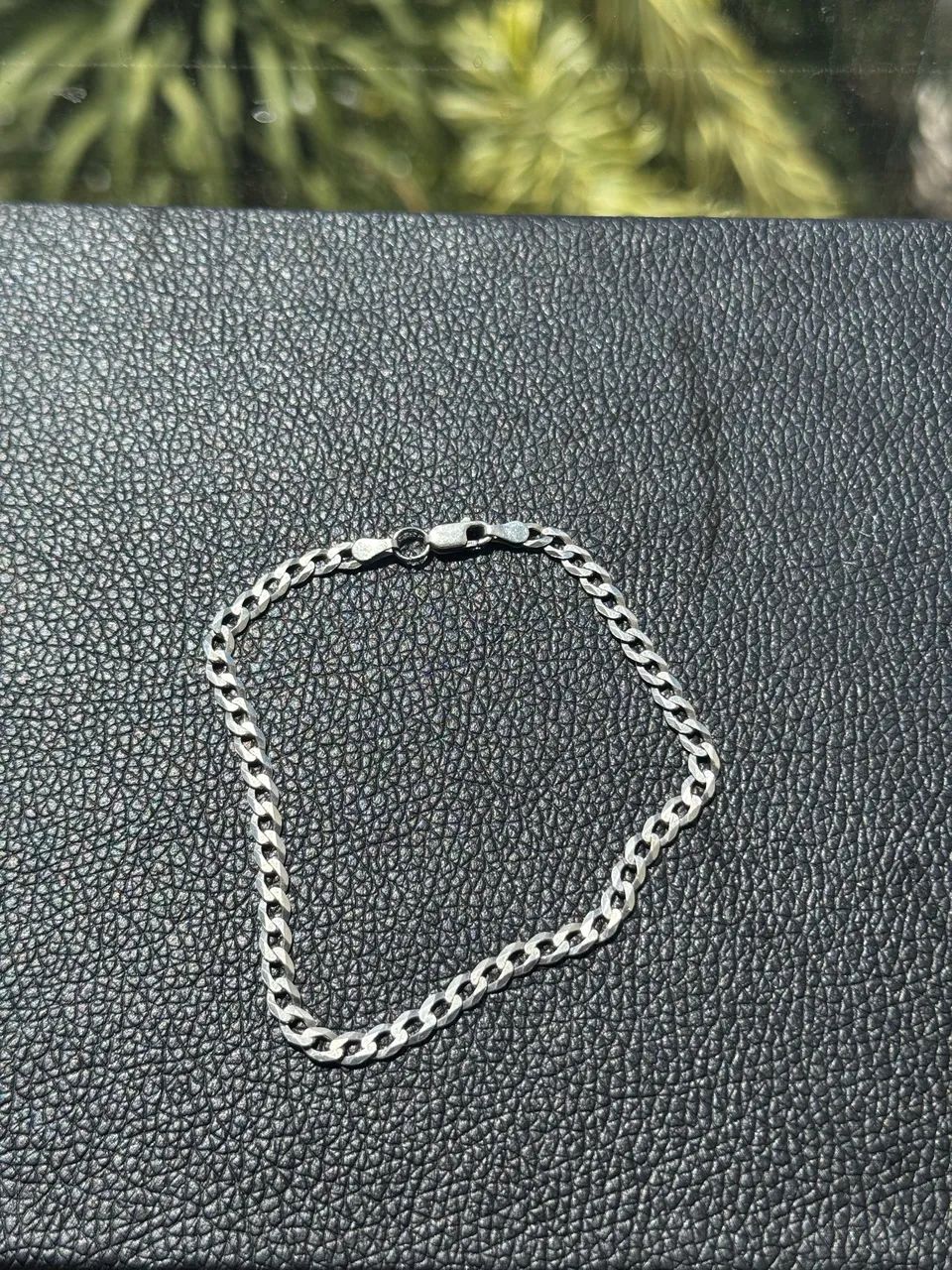 Pulseira masculina grumet prata 925 - Foto 2