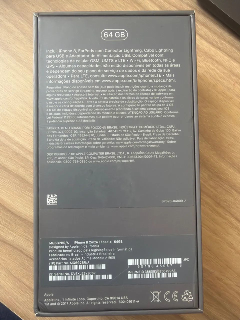 iPhone 8 Cinza Espacial 64GB - NOVO SEM USO - Foto 2