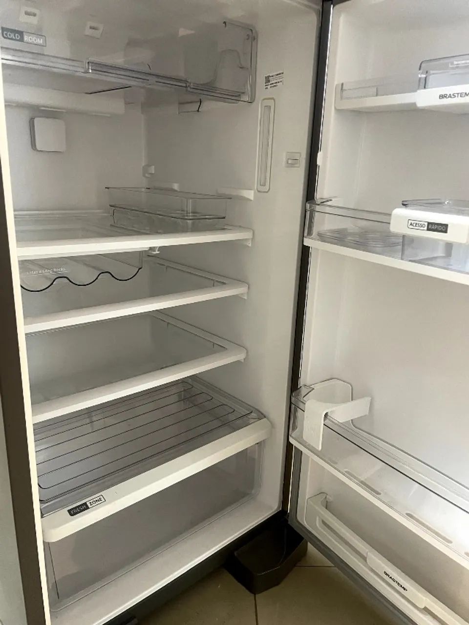 Geladeira Brastemp Frost Free Duplex 375L Inox com Compartimento Extrafrio Fresh Zone - Foto 4