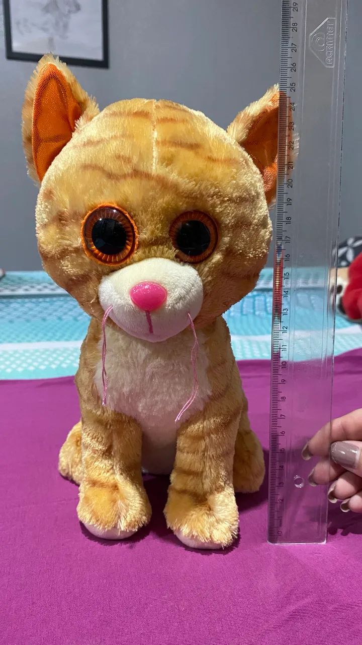 Pelúcia Gatinho Laranja Tigrado - Foto 4