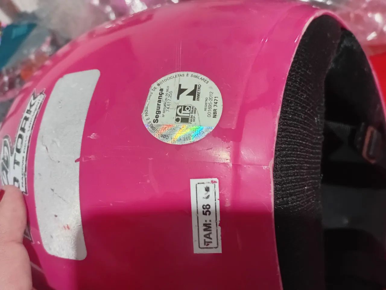 Capacete fem. Tam 58 - Foto 2