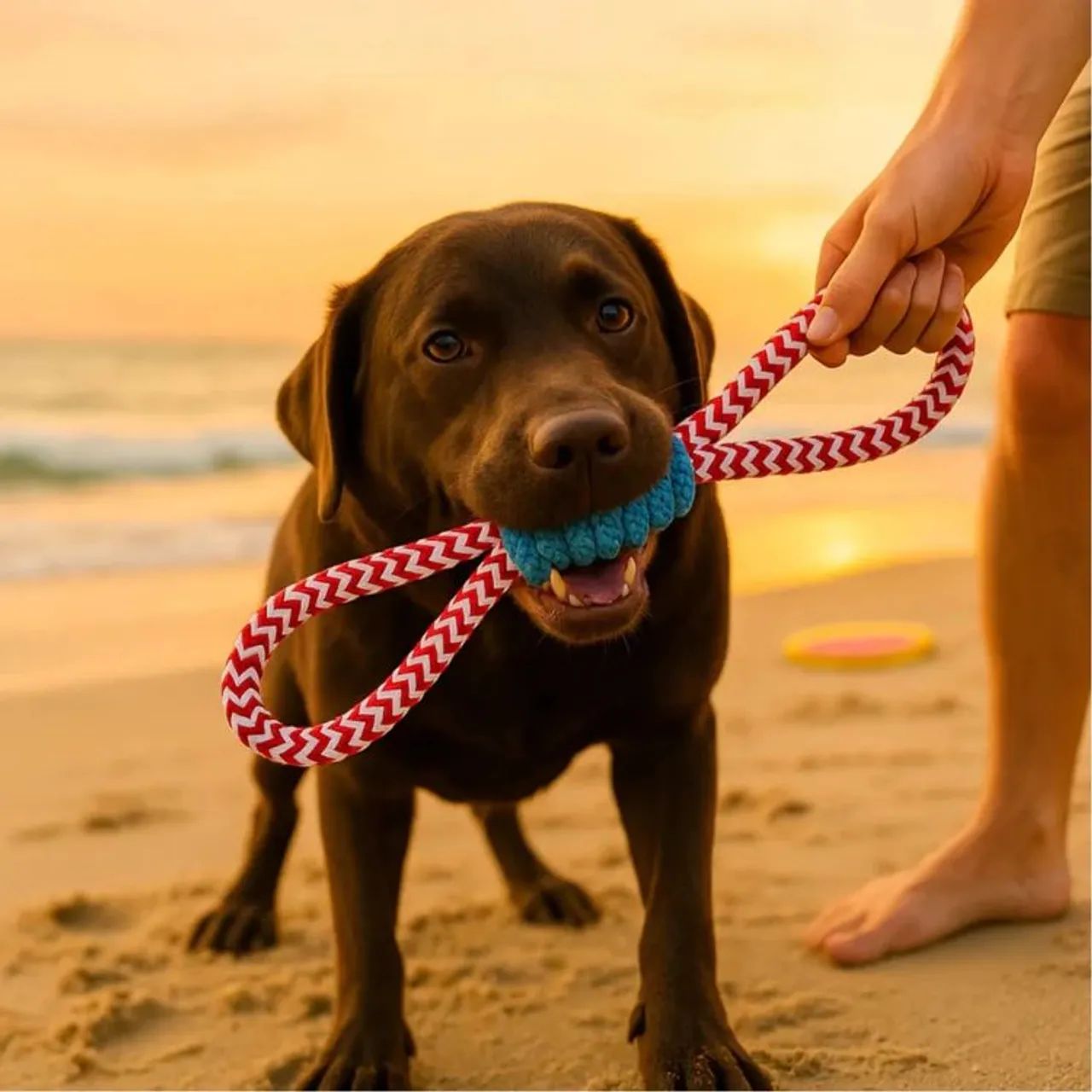 ? MORDEREDOR DE CORDA MIMO PET - DIVERSÃO + SAÚDE EM UM SÓ BRINQUEDO! ? - Foto 2