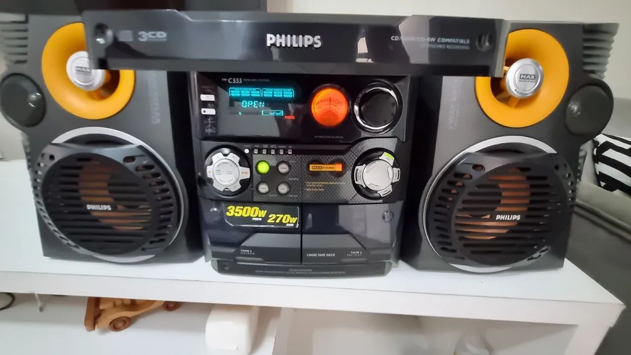 Mini hifi System 3500w 270RMS Philips 3Cd Changer - Foto 5