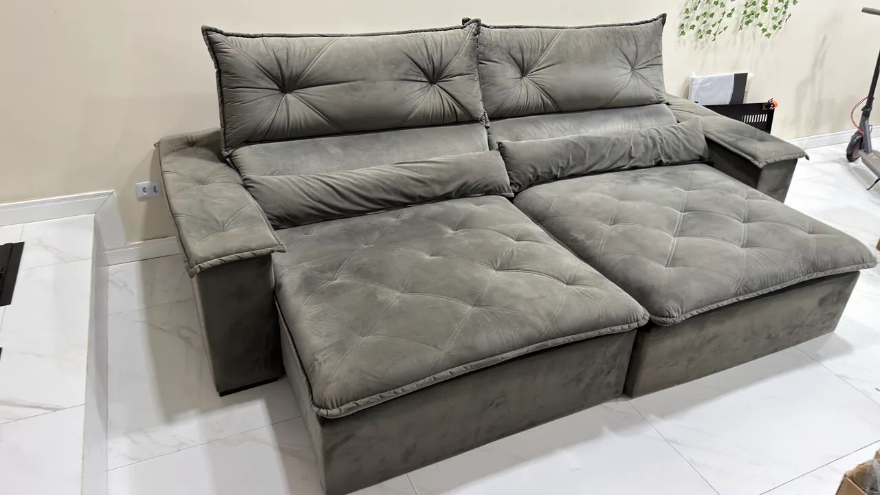 Sofá Reclinável 3,00 Super Macio 4 Lugares  - Foto 4