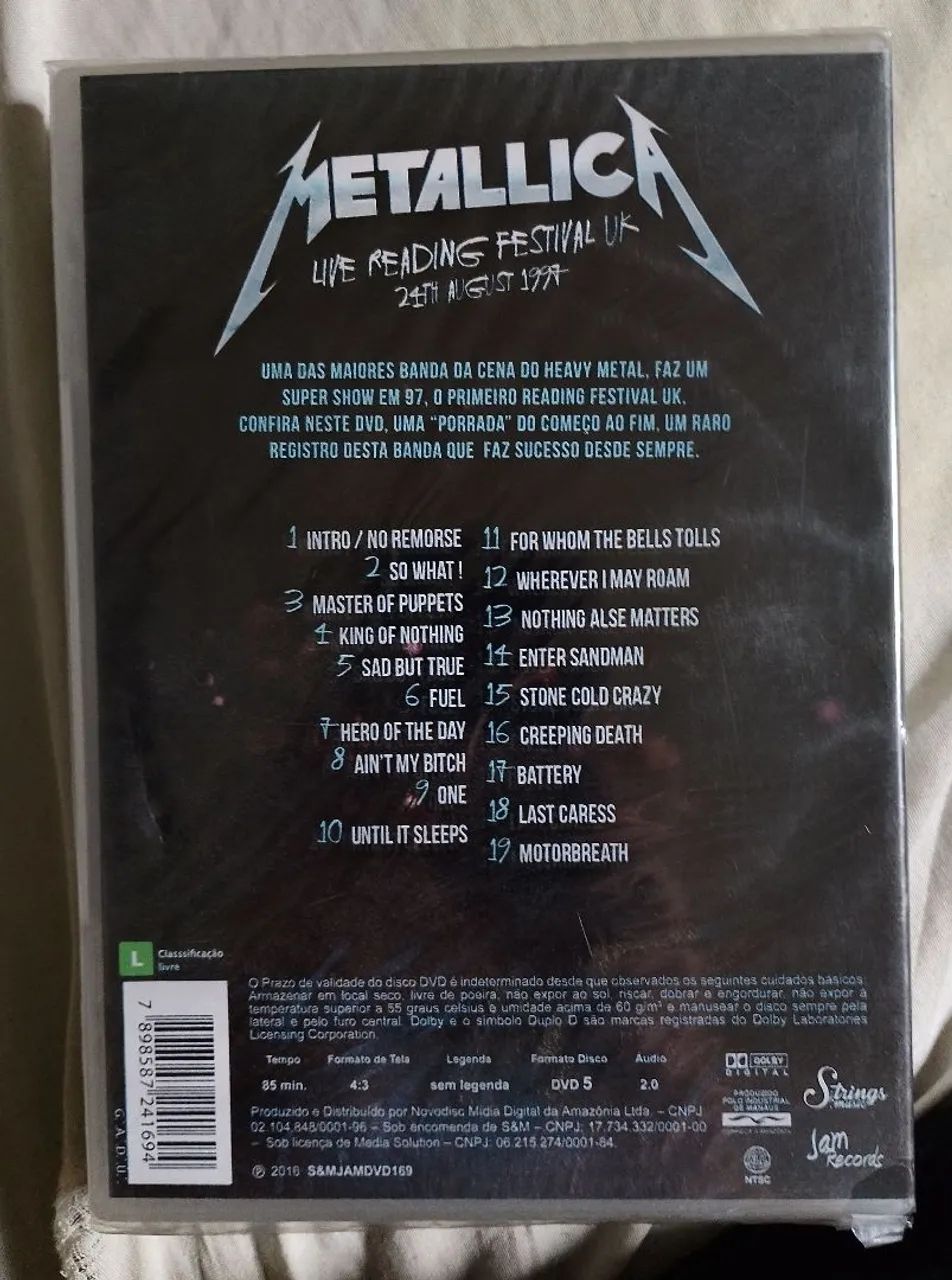 Dvds do  Metallica  - Foto 4
