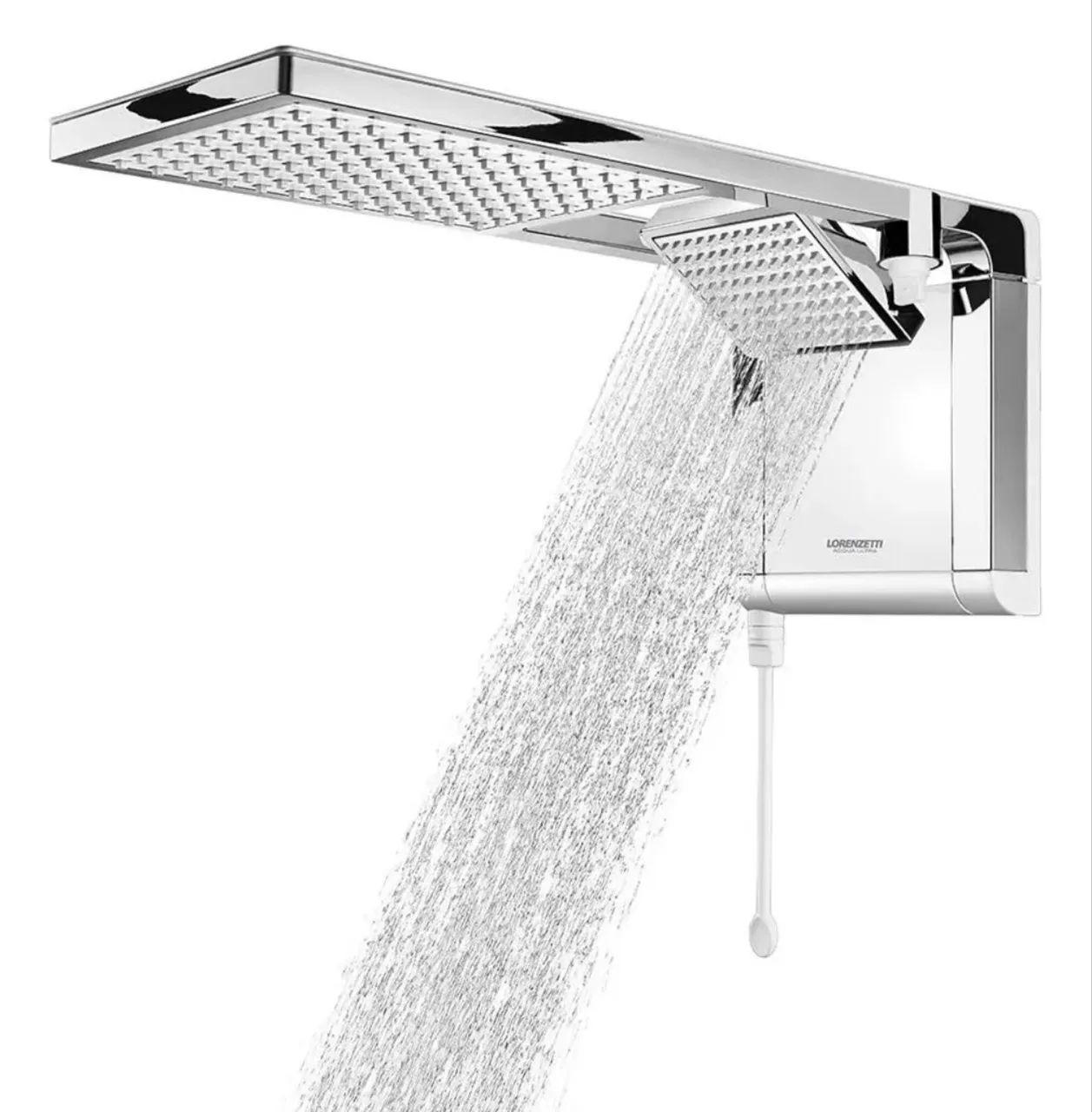 Chuveiro Acqua Duo Branco / Cromado 127v 5500w Lorenzetti 5.5 KW - Foto 3
