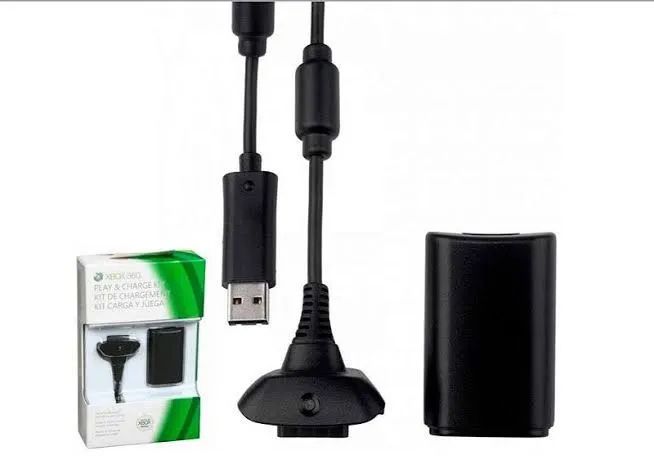 Bateria mais carregador para controle de xbox 360. Novos - Foto 4