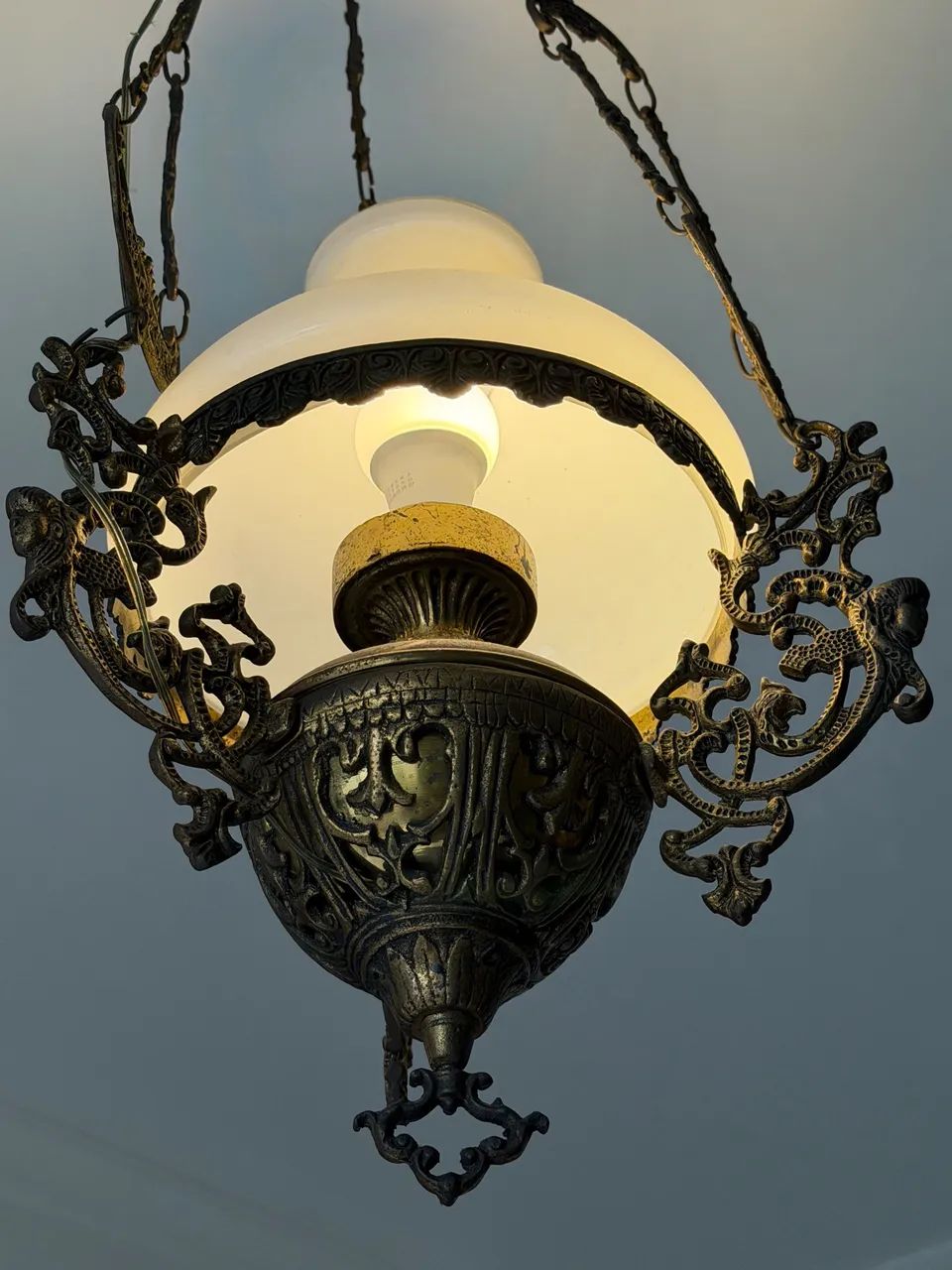 Lustre antigo de ferro  - Foto 3