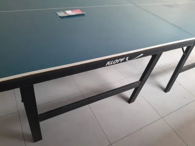 MESA DE PING PONG USADA - COMPLETA - MDF - KLOPF - Foto 3
