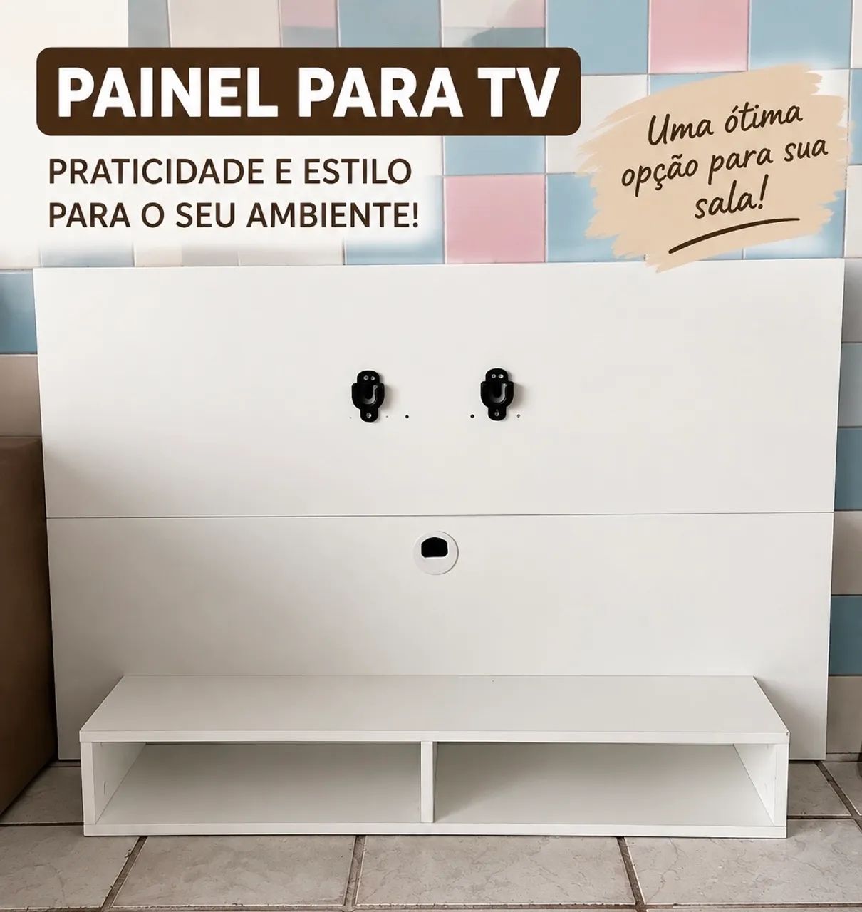 Painel tv branco  - Foto 2