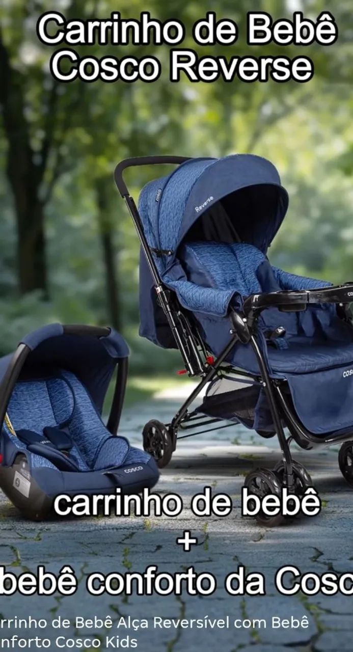 Carrinho de bebê +bebê conforto 