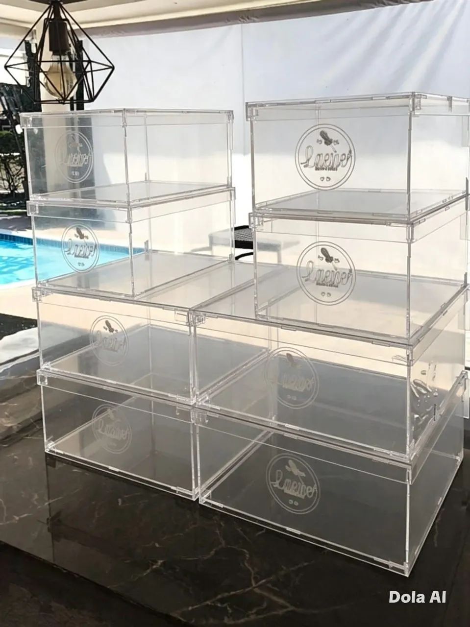Caixa de Acrílico Para Bolo