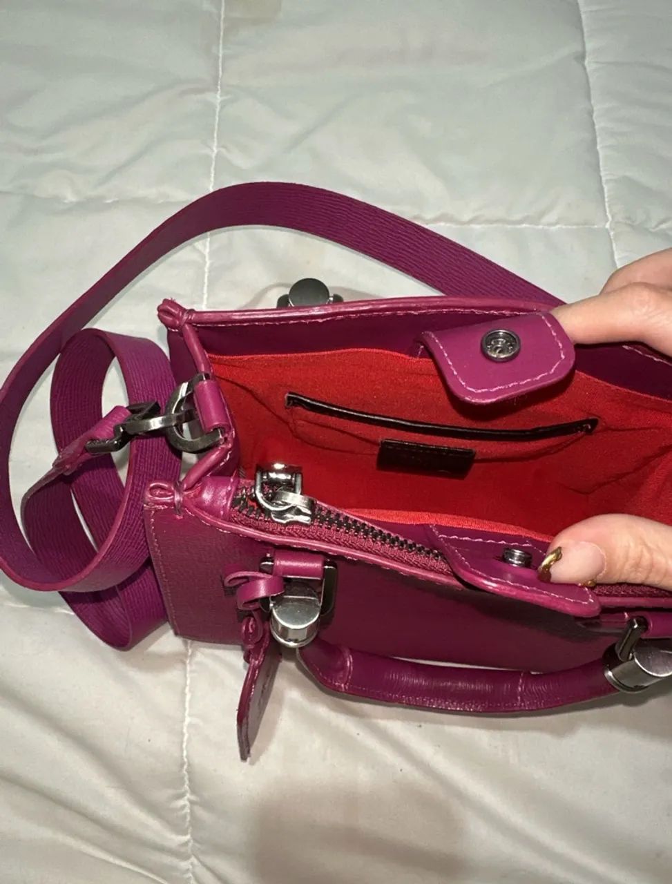 Mini Bolsa Schutz Lorena - Rosa  - Foto 4