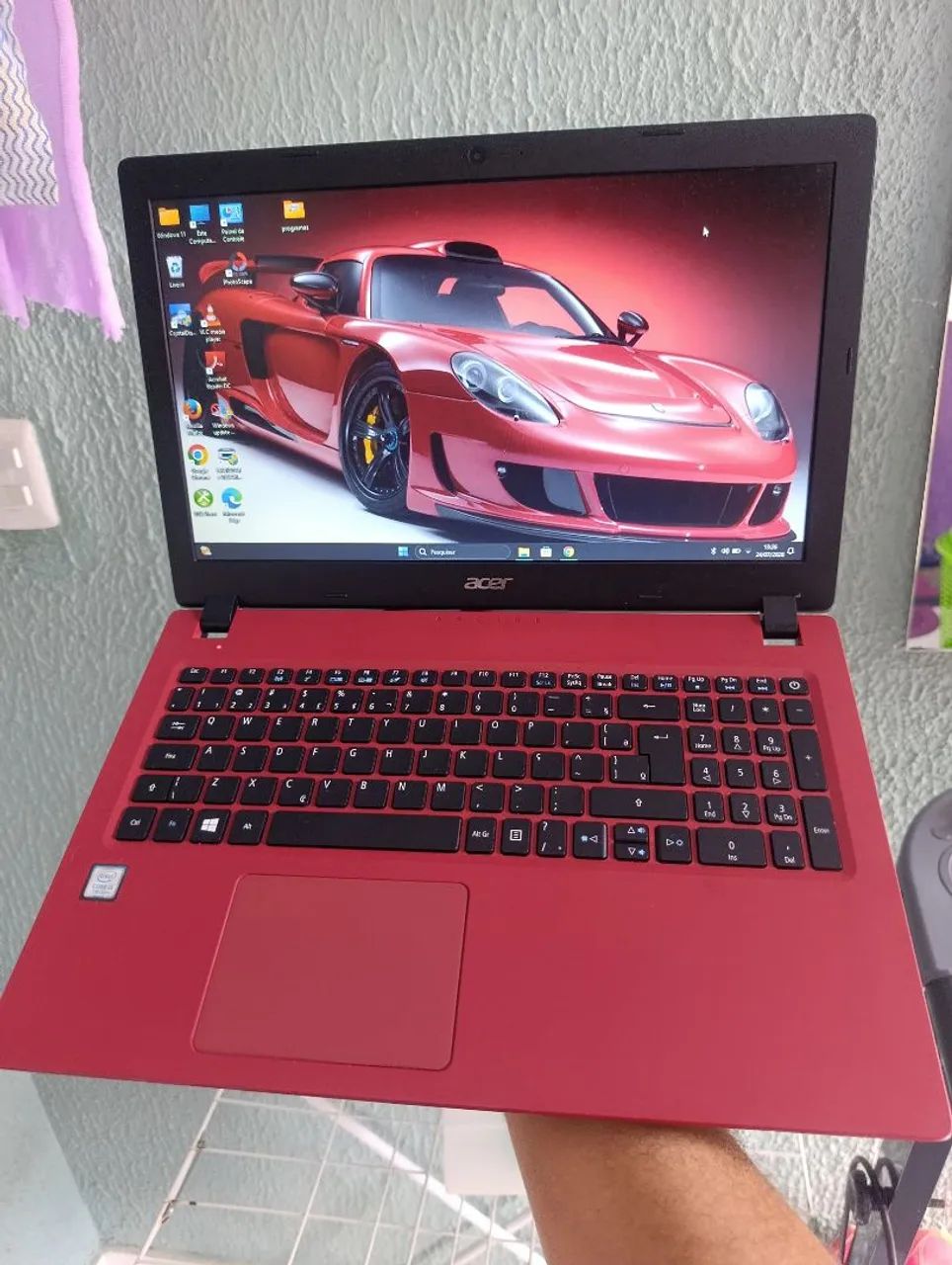 Notebook Acer com processador Intel Corei5 de 7 geração, SDD 256 gigas, 4 Gb de RAM ddr4 - Foto 2
