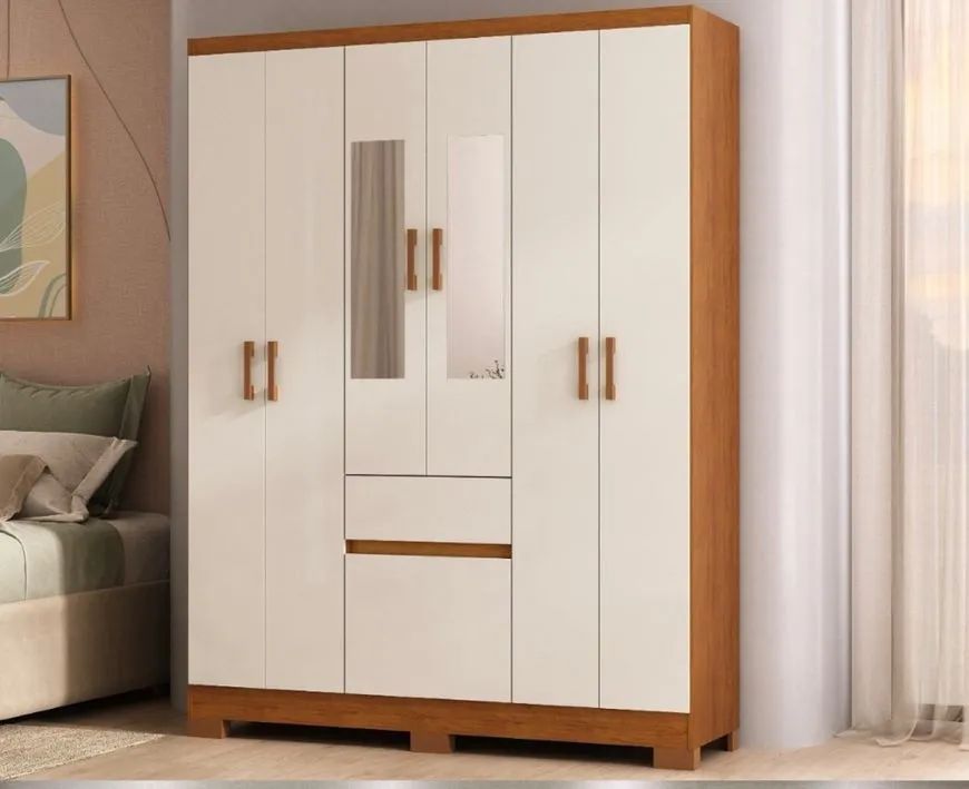 GUARDA ROUPA CASAL 6PTS 1GV 1SP - Foto 5