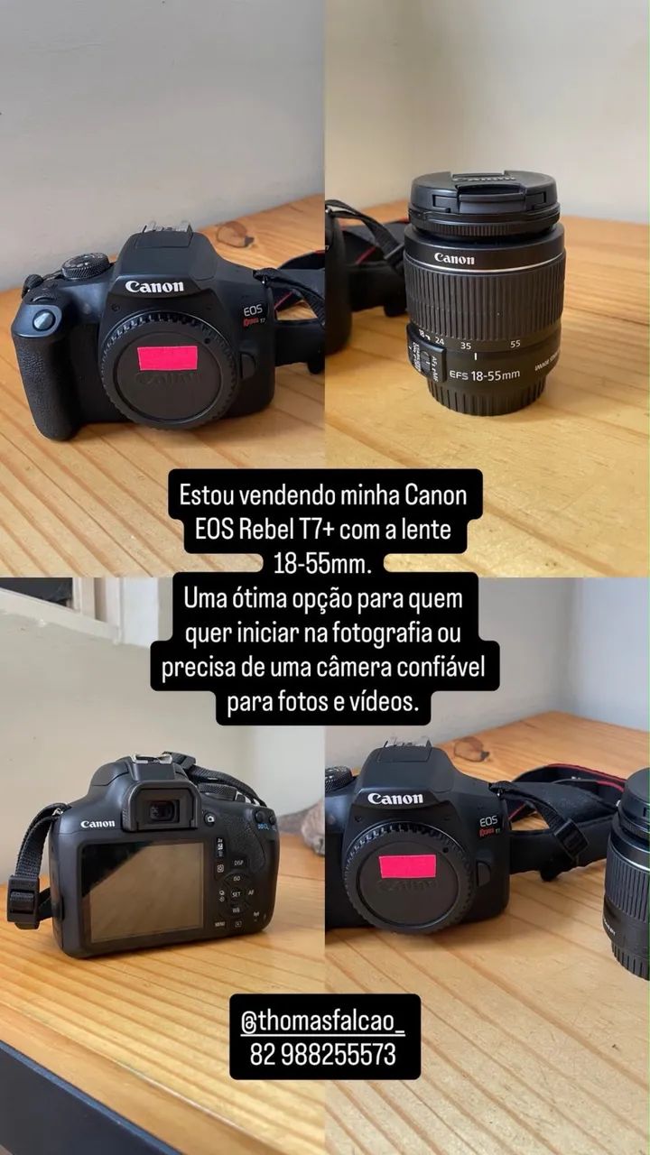 Câmera Canon T7+
