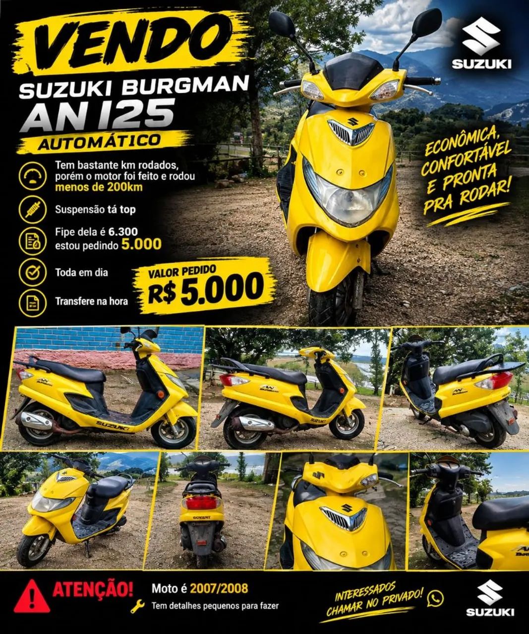 Burgman 125 barbada