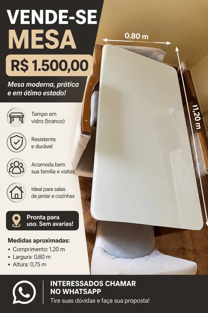 Vende-se essa mesa