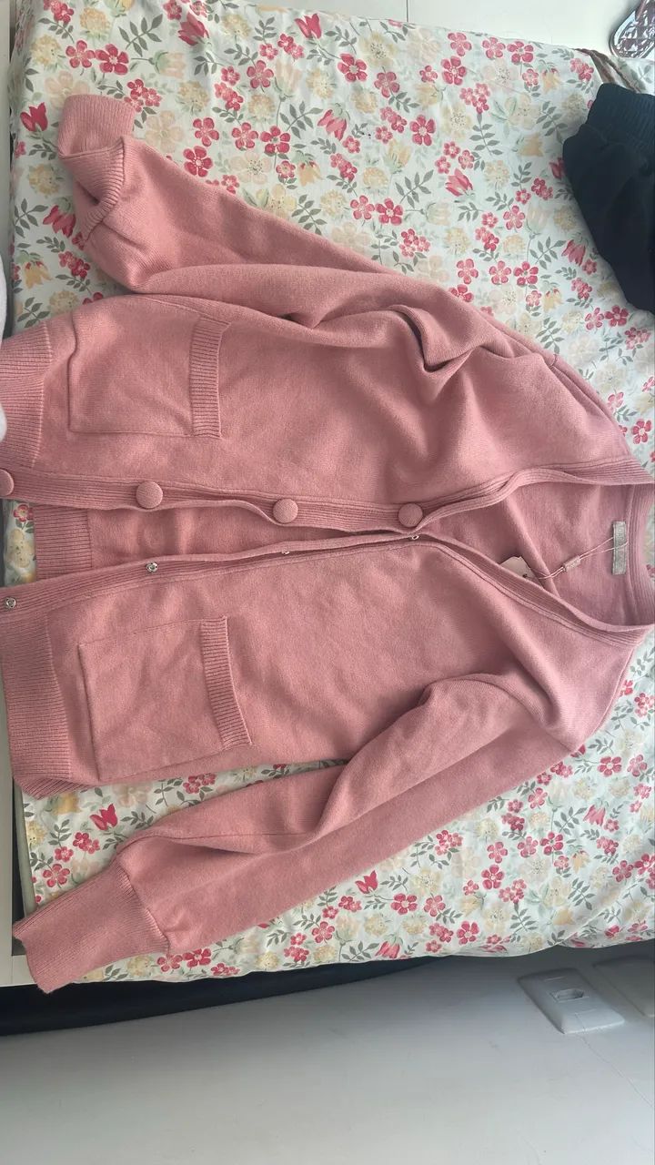 Casaco Carol Bassi Rosa