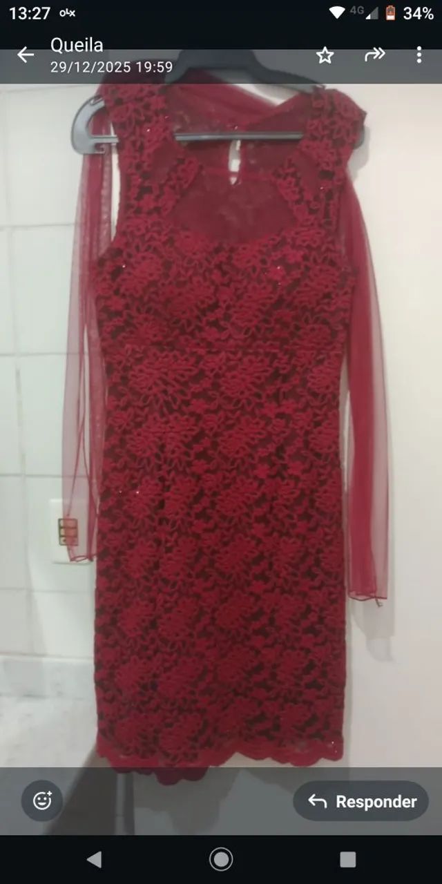 Vestidode festa usado uma vez somente - Foto 2