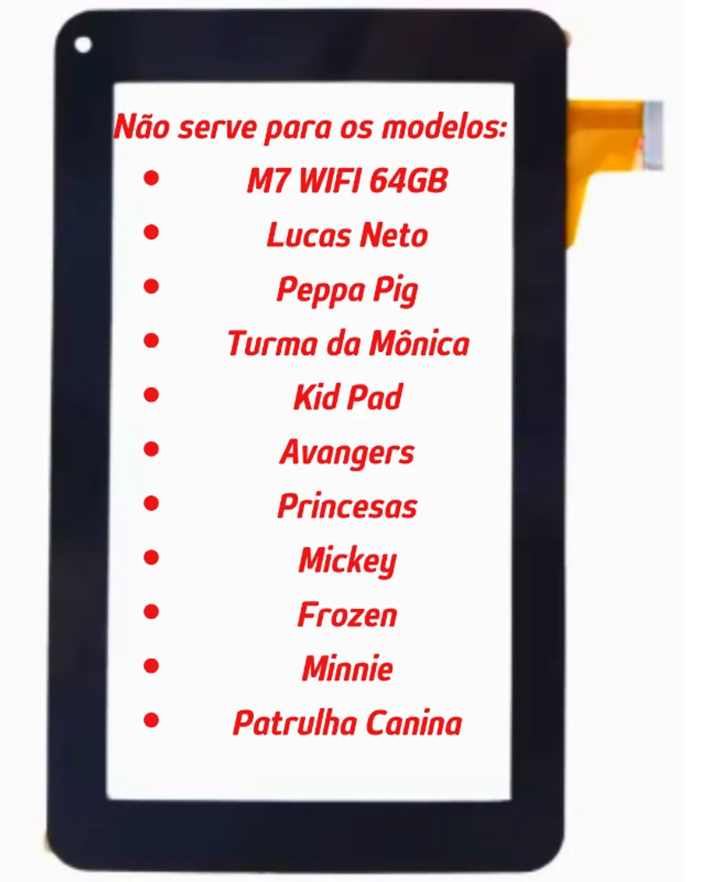 Tela Touch Toque Compatível Tablet Multilaser M7 Wifi 32gb - Foto 3