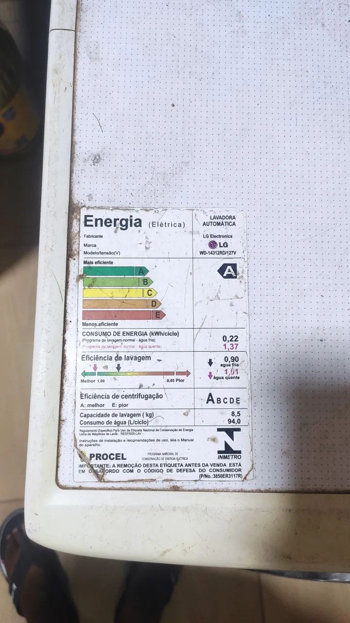 Lava e seca LG WD14312RD - Foto 2