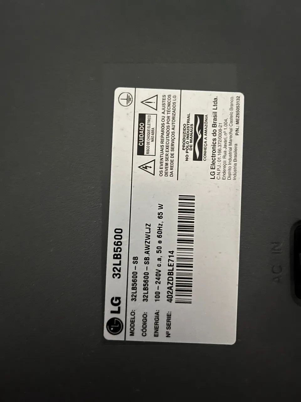 Tv LG 32polegadas 32LB5600 Seminova - Foto 4
