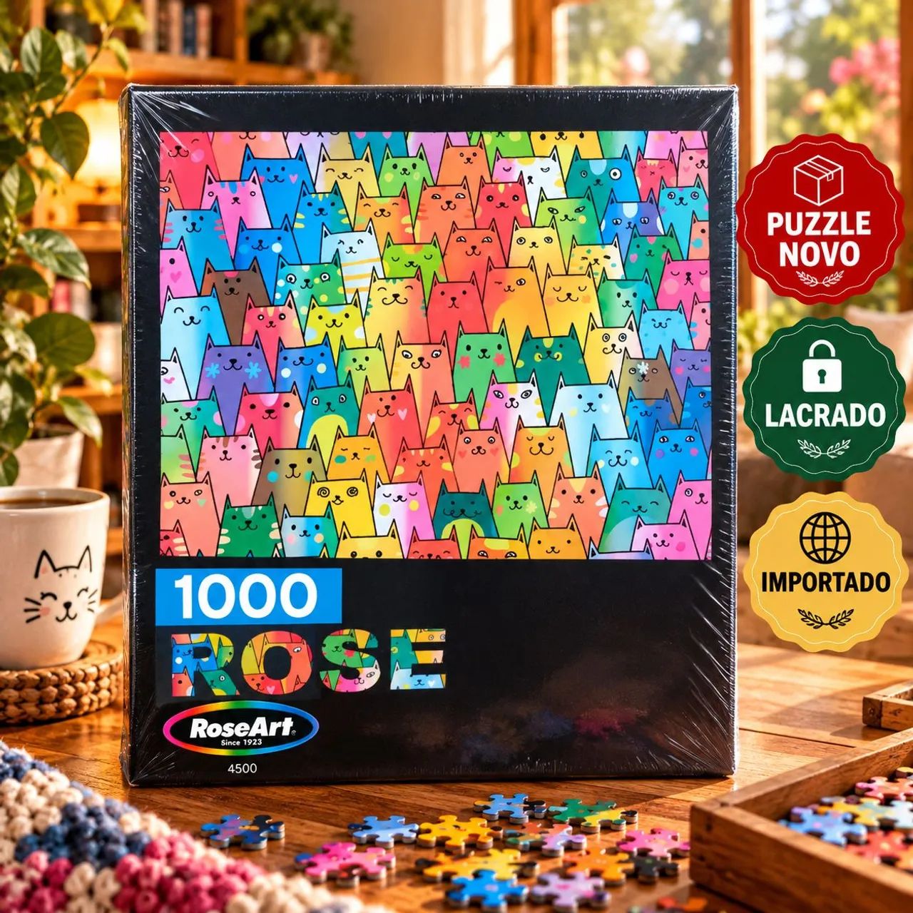 Quebra-cabeça 1000 peças IMPORTADO, NOVO e LACRADO