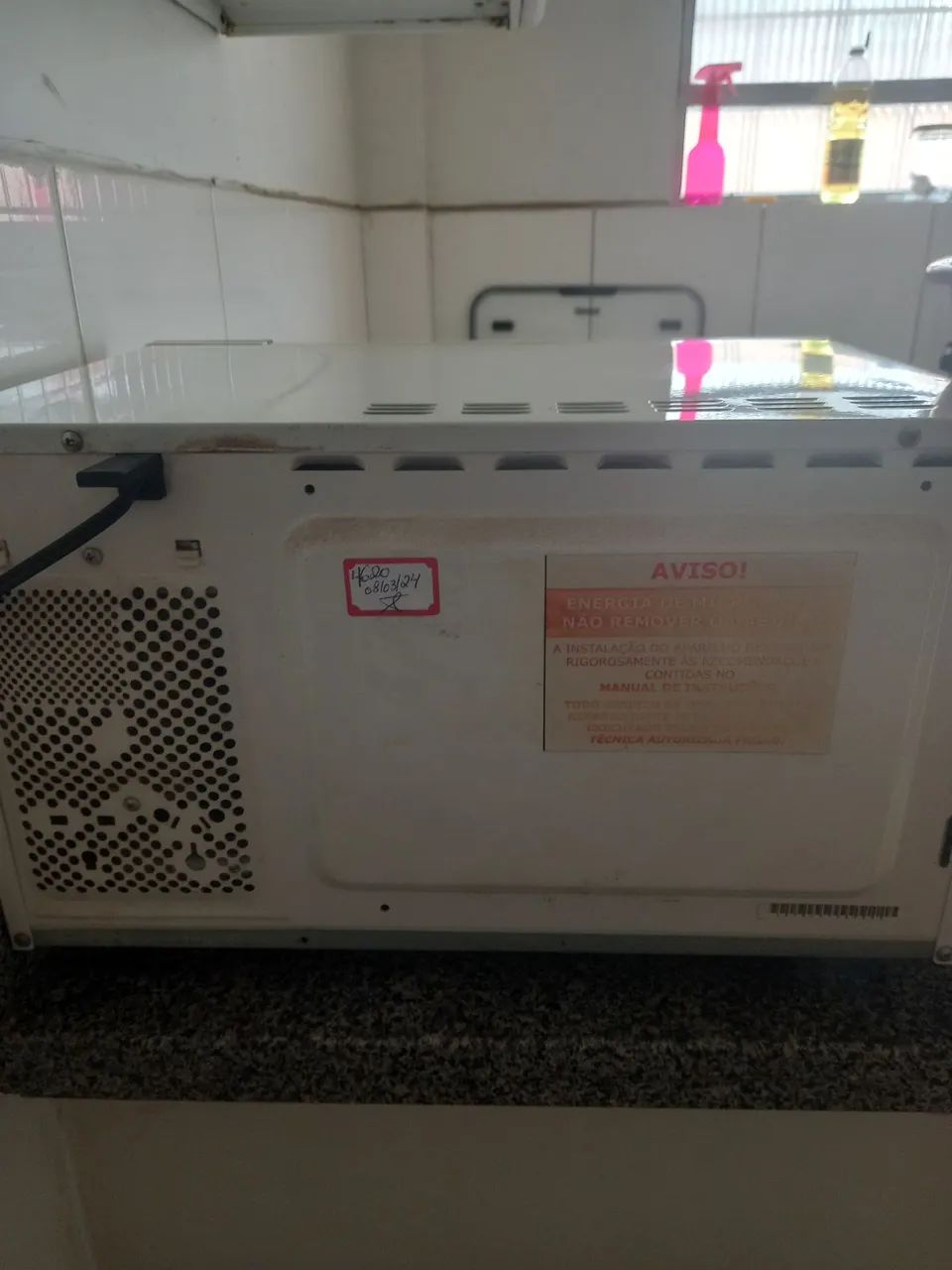 Doacao de micro-ondas com defeito