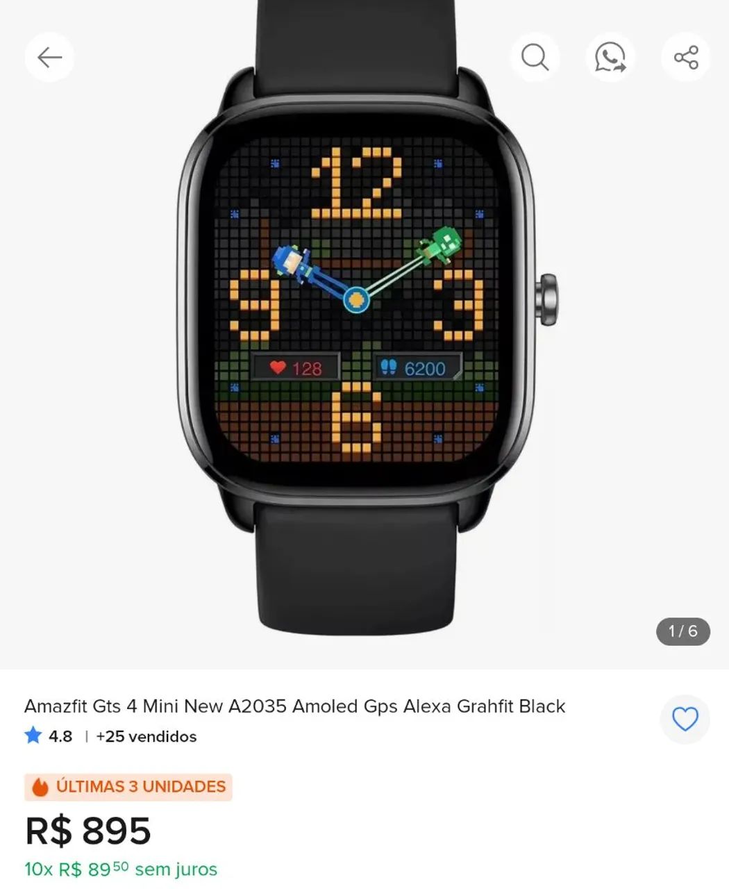 Amazfit GTS 4 Mini (GPS + Alexa + Tela AMOLED)  - Foto 4
