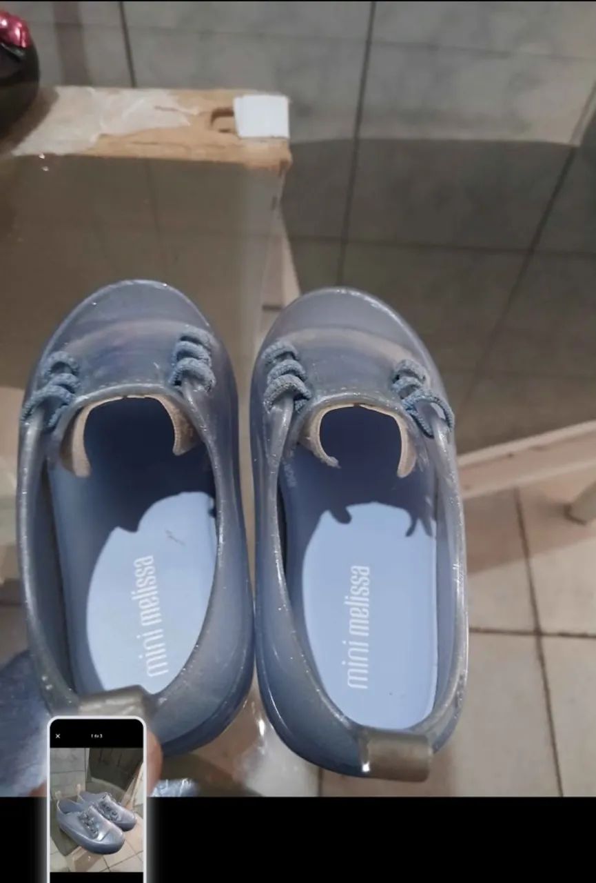 Mini melissa mel ulitsa azul perolado - Foto 3