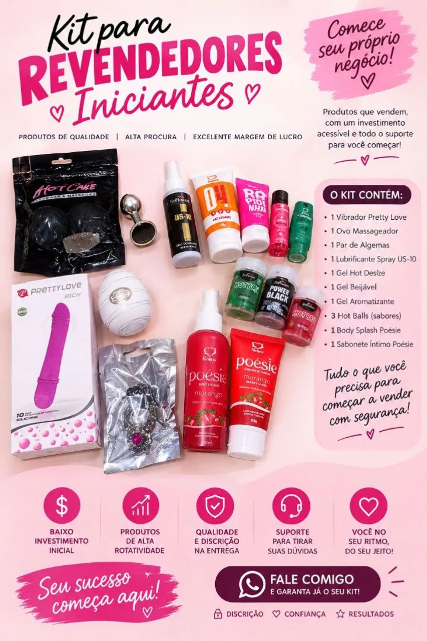 Kit para revendedores iniciante 