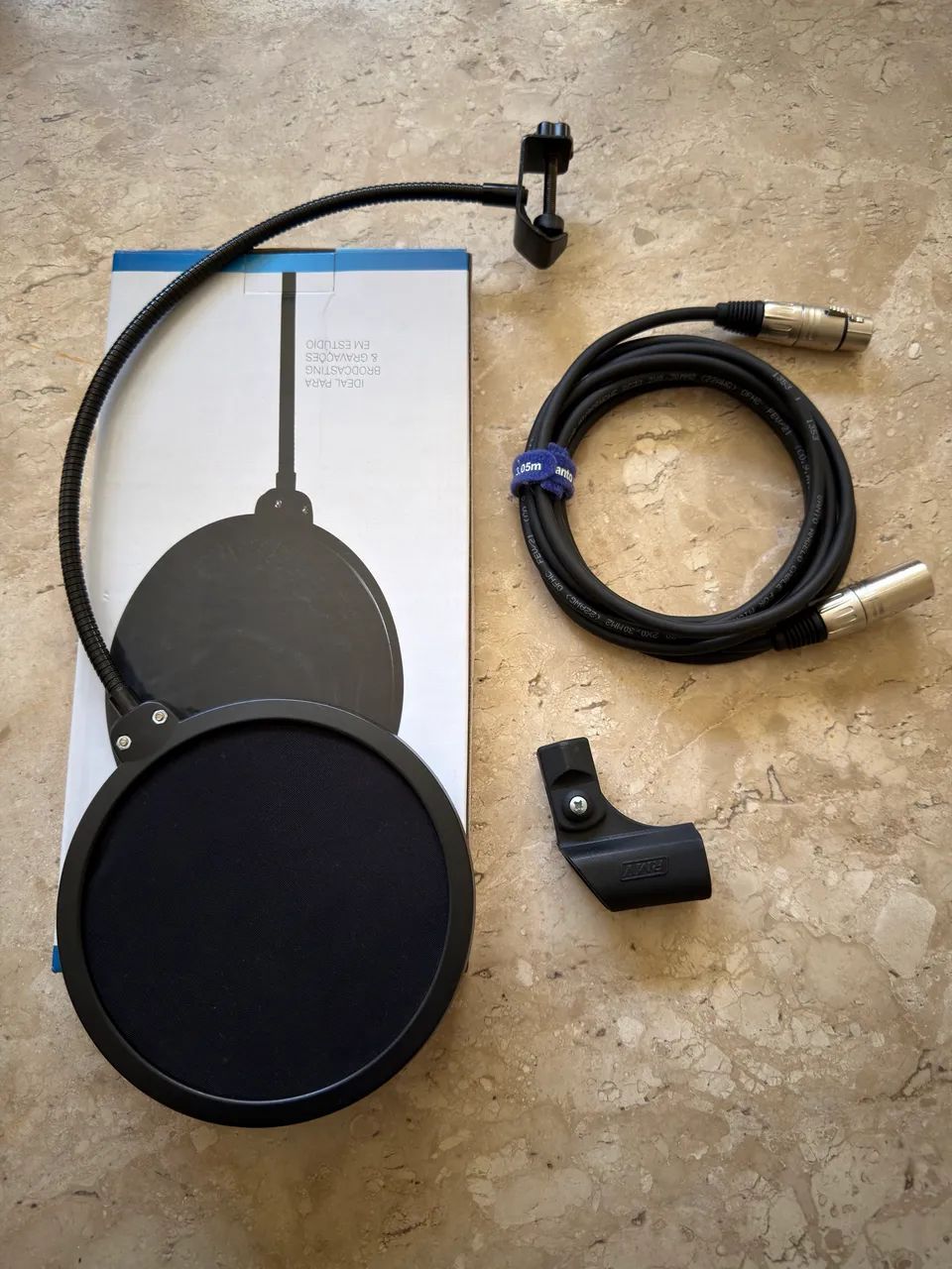 Microfone Audio Technica AT2020 + acessórios - Foto 5