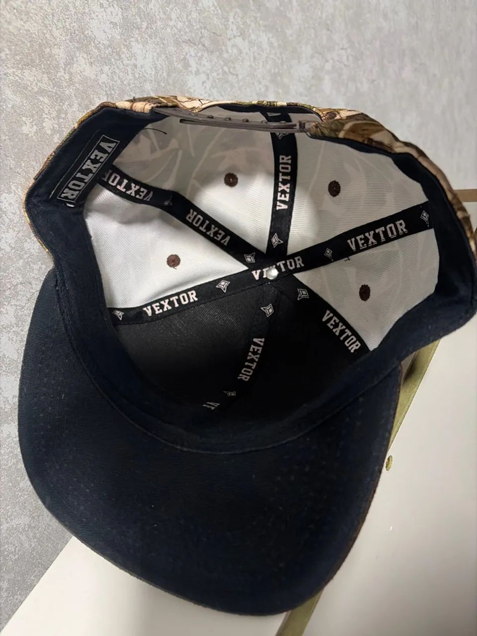 Boné VEXTOR Camuflado Aba Reta Snapback Ajustável - Foto 4