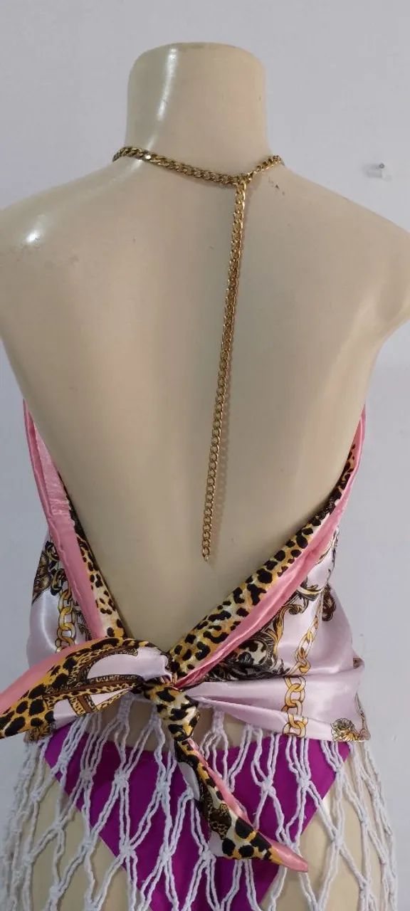 Blusa de Cetim de Seda - Foto 5