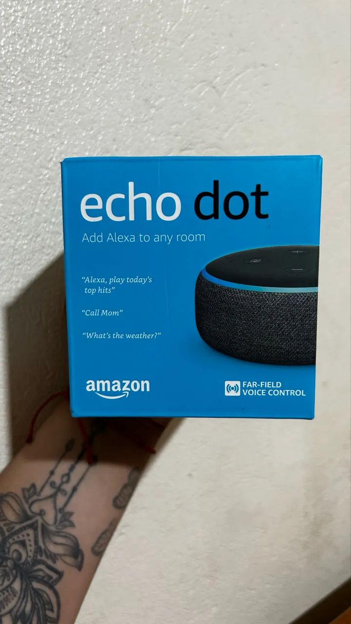 Echo Dot 3ª Geração Smart Speaker Com Alexa Amazon Bivolt Preto