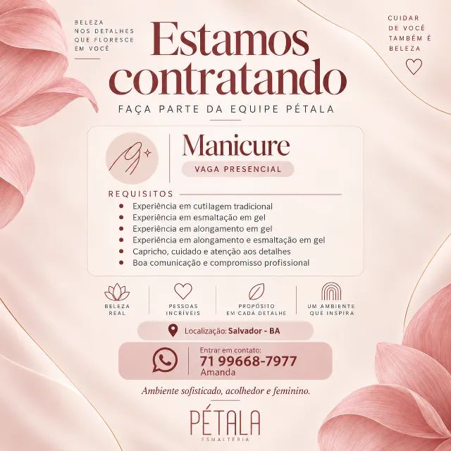 VAGA DE MANICURE