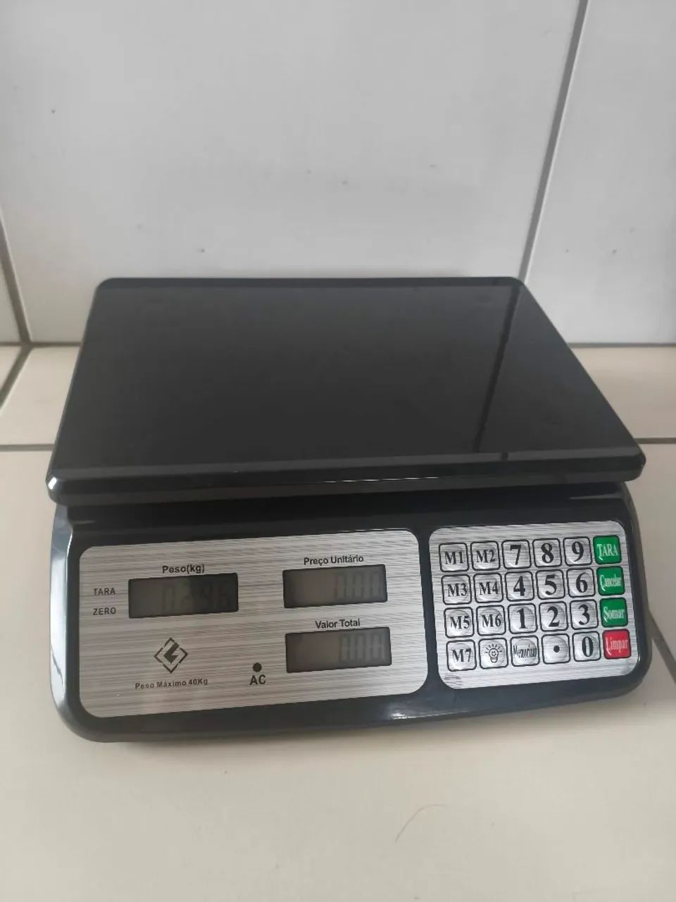 Balança digital 40 kg preta Premium total