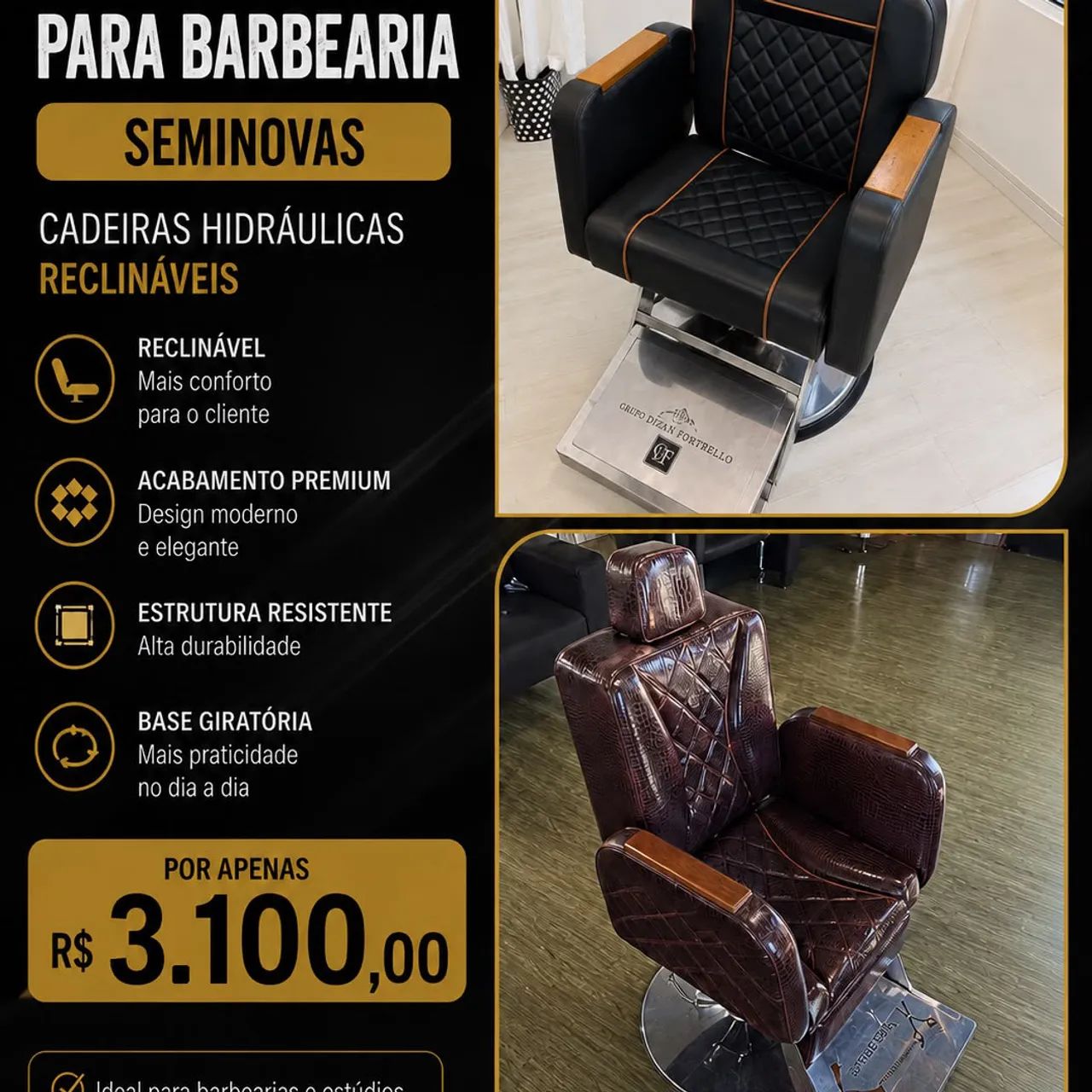 Cadeira barbearia 