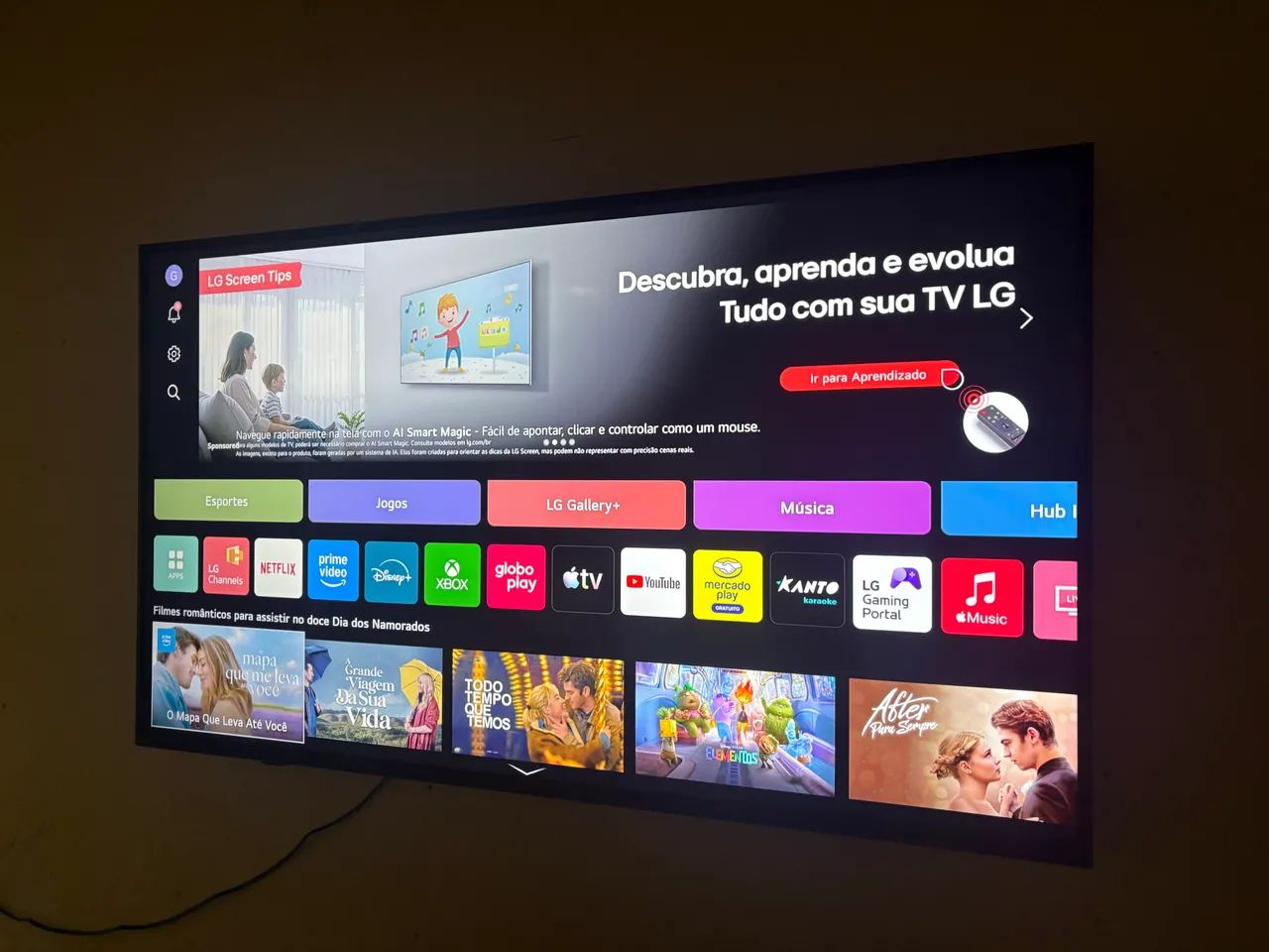 Smart tb LG 50 polegadas, apenas 3 meses de uso