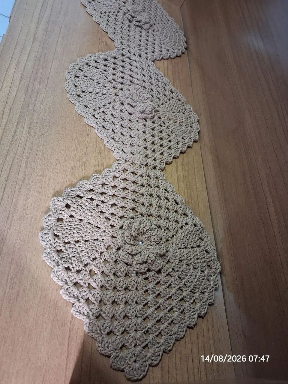 Trilho de mesa Crochê  - Foto 4
