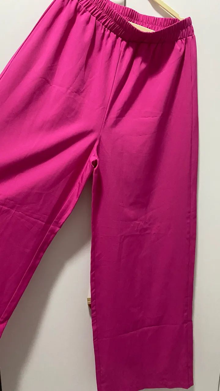 Calça pantalona rosa pink - Foto 4
