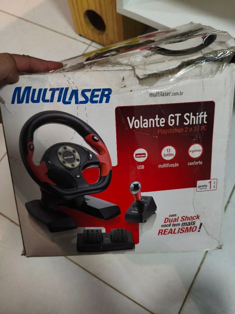 Volante Multilaser Pc/PS2/PS3  - Foto 2