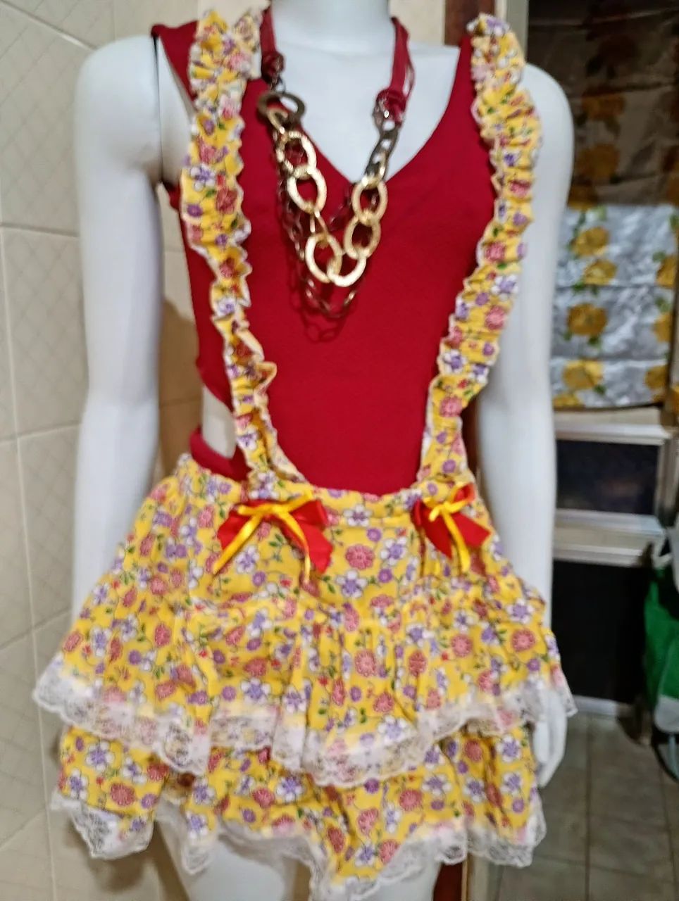 Saia de caipira mãe e filha